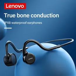 Наушники Lenovo x5 x4 x3 Pro Pro Real Bode Curnection Warphone Беспроводные наушники плавание гарнитуры Bluetooth Sports Sports 8 ГБ водонепроницаемые