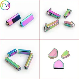 1050Pcs Rainbow Metal Decorative End Clips Durable Bag Side Edge Hang Buckle Anchor Link Hanger Clamps Hardware Accessories 240108