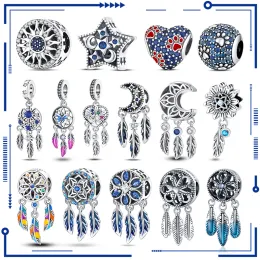 925 Silver 2023 New Color Dream Catcher Charm Beads Suitable for PAN Women's Original Bracelets DIY Jewelry Luxury Pendant Beads Gift Free Shipping