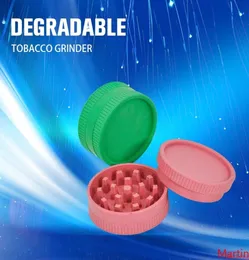 Grinder da fumo biodegradabile PE 40MM 56MM 63MM degradabile per tabacco Eco 2 parti Strato di spezie in plastica per erbe e sigarette Frantoio3441473