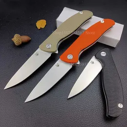 Knife 3 Colors Shirogorov EDC Camping Folding Knife D2 Blade Pocket Flipper Blade Tactical Knives Self Defense Hunting Tools with Clip