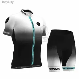 Conjuntos de camisa de ciclismo Spinning Pro Team Conjunto de camisa de ciclismo masculino verão roupas de bicicleta mtb camisa de bicicleta de estrada bib terno curto ropa ciclismo maillot hombreL240108