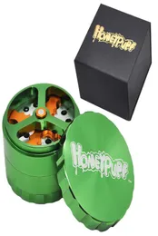 Honeypuff Herb Tobacco młynek 63 mm25 cali 4 części aluminiowy kruszarka do palenia akcesoria C03106345645