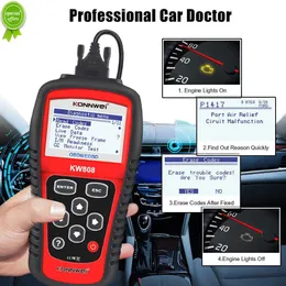 ツールOBD2スキャナーKonnwei KW808自動車診断ツールOBD 2オートスキャナーエンジンコードリーダーサポートCAN J1850