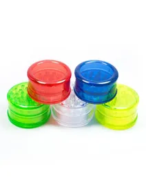 Grinder in plastica 60mm Grinder per erbe a 3 strati per fumare 4 colori Denti in plastica adatti a smerigliatrici colorate veloci 1086999