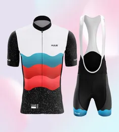 Bisiklet Jersey Setleri Yaz Kısa Kollu Men039s Bisiklet Jersey Gömlek Profesyonel Triatlon Hızlı Kuru Nefes Alabilir Huub Ropa De H2877117