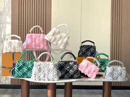 New Winter Designer Women's Plush Handbag Capuchines Luxury Fashion Shopping Bag Wallet Personalized Women's Shoulder Bag