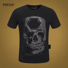 cp tshirts koszula polo men designer plein niedźwiedź czaszka diamentowa koszulka krótkie rękawe dolara brązowa niedźwiedź marka tee oneck wysokiej jakości czaszki TEE TOESS