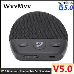Speakers Bluetooth V5.0 Wireless Vehicle Car Speakers Handsfree Car Kit Handsfree Bluetooth Speakerphone Sun Visor Car Accessories MP3