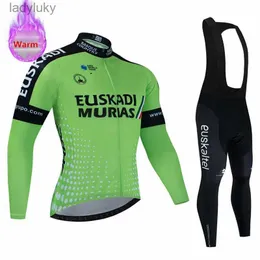 Ensembles maillot de cyclisme EUSKADI hiver chaud thermique polaire ensemble cyclisme vêtements hommes vélo Maillot Sport équitation vtt vélo vêtements Maillot Ciclismo HombreL240108