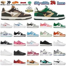 Schuhe Sta Classic Bapestars Bapestass Sk8 Ed Camo Schwarz Weiß Grün Rot Orange Sneaker Dad mit Box Größe 35-48
