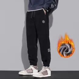 Männer Kleidung Herbst Winter Plüsch Verdickt Warm Baggy Casual Hosen Y2k Für Herren Hohe Qualität Fleece Jogginghose 240108