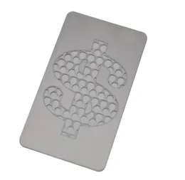 Mode metall kreditkort rökning ört kvarn rostfritt stål kvarn många klassiska design tobaksvarare 9389820