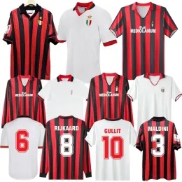 1990 1993 1994 Gullit retro piłka nożna Van Basten Rijkaard 1988 1989 Baresi Maldini Home AC AC Vintage klasyczne koszule piłkarskie