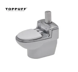 Toilettenpfeife aus Metall mit Tabaktopfpfeifen, Metallrauch-Handlöffelpfeife Whole3724045