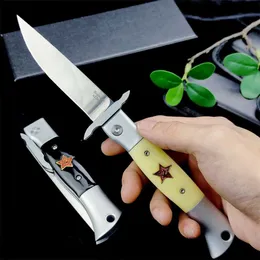 Coltello russo Finka NKVD coltello da tasca pieghevole da caccia 440C lama a specchio deserto sopravvivenza coltelli da combattimento tattico EDC Gear regalo degli uomini