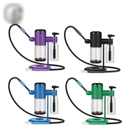 Elektrisk tyngdkraft Bong Hosahs Glass Bongs Vattenrör LED Lätt röststyrd Hosah Bag 3 Funktion Presentlåda LL