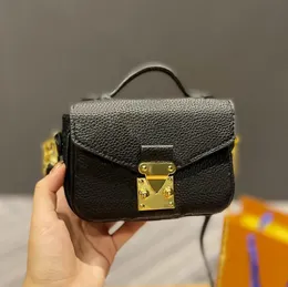Luxury Designer Micro Metis Chain Shoulder Bag Designer Mini bag clasp CrossBody Flap embossed Leather Pochette Purse wallet