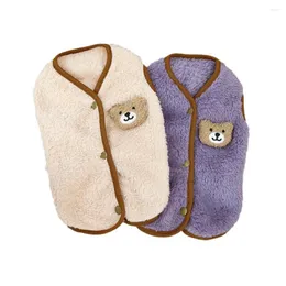 Hundekleidung Winter Katze Weste Weich gemütliches Fleece Haustier Kleidung warmer Mantel -Strickjacke für Welpenkleidung Chihuahua Yorkie Outfits