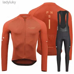 Maglia da ciclismo Set Pns Nuovo 2024 Maglia da ciclismo autunno Set Primavera Abbigliamento a maniche lunghe Ciclismo Abbigliamento da bicicletta Triathlon Profion Maillot HombreL240108