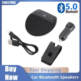 Speakers Car Bluetooth V5.0 Wireless Vehicle Car Speakers Compatible Handsfree Car Kit Bluetooth Speakerphone Sun Visor Car Accessories