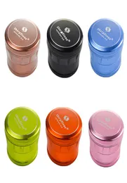 6 Colors Sharpstone Version Herb Grinders 63mm OD 4 Lager Aluminiumlegering Örter Kvarnare Tobaks krossar Rökning Tillbehör GR2936322036