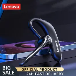 Hörlurar Lenovo BH2 Trådlösa hörlurar Business Headset Sport Handsfree med mikrofonladdningsbar standbybil Kör Bluetooth Earpenhones