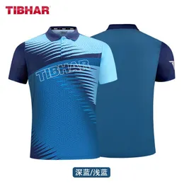 Camisas originais tibhar equipe nacional tênis de mesa jerseys para homens mulheres roupas de ping pong roupas esportivas camisetas 02302