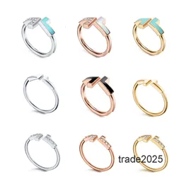 Designer-Ring 2024, neue Klassiker, Luxus-Schmuck, Eheringe für Damen und Herren, 18 Karat vergoldet, modische Accessoires, verblasst nicht, nicht allergisch, mit Diamant