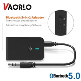 Lautsprecher mit hoher Latenz 5.0, Bluetooth, kabelloser 2-in-1-Audio-Adapter für Auto-TV-PC-Lautsprecher, 3,5-mm-AUX-Buchse