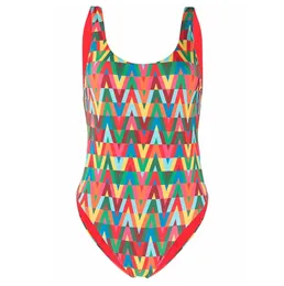 Parigi Multicolore geometrica Stampa sexy da bagno sexy Donne Monokini Push Up Designer One Piece Swimsuit 2024 Fashion Luxury Bareding abito XL Biquinis Bather Bodysuits