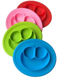 Tigelas de silicone para bebês, pratos de silicone de qualidade alimentar, antiderrapantes, tigela fofa para bebê, prato único, tapete de jantar RRA283981732915