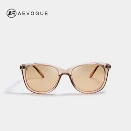 Lunettes de soleil Aevogue Lunettes de soleil polarisées Femmes Popupar Cadre transparent Cat Eye Sun Suns Vintage OCULOS Ladies UV400 AE0654