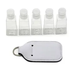 10pcs bottle case تسامي سلسلة مفاتيح فارغة 30 مل زجاجة يدوية DIY بلون أبيض بلون النيوبرين العطور الأجزاء الأجزاء 1455732