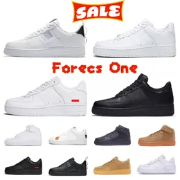 New Forces Low Hommes Femmes Casual Chaussures Shadow Airs One AF1s Triple White Utility Noir Beige Jaune Pale Ivory Spruce Classic Max 1 Low Outdoor Sport Baskets Baskets