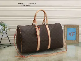 горячая распродажа, мужская дизайнерская спортивная сумка, большая вместимость, 55 см, тисненая дорожная сумка, классическое печатное покрытие, мужская и женская модная уличная холщовая кожаная дорожная сумка, рюкзак