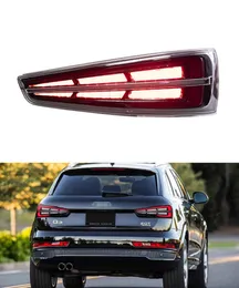 Audi Q3 LED 회전 신호 Taillight 2013-2018 후면 달리기 브레이크 리버스 램프 자동차 액세서리