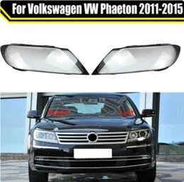 Tillbehör bilstrålkastare glaslampa transparent lampskärmskal strålkastare för Volkswagen VW Phaeton 20112015 Auto Light Housing Case