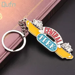 Key Rings American TV Show Friends Keychain Central Perk Coffee Time سلسلة مفاتيح لأفضل صديق للسيارة Keyrllavero Gifts J240108