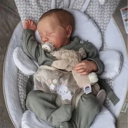 ADFO 20 дюймов Levi Reborn Baby Doll Игрушка Bebe Reborn Настоящая кукла Reborn для малышей Полностью виниловые моющиеся готовые куклы Дети 240106