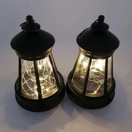 1 Set 2 Stili 2V 40MA LED di alta qualità Lampada a sospensione solare Retro Lanterna da giardino Patio Cortile Lampada decorativa per esterni Casa 240108