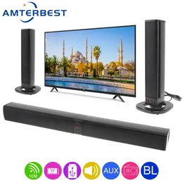 Högtalare AmterBest BS36 Sound Blaster Soundbar Portable Bluetooth Högtalare Innovativ hopfällbar Split TV -högtalare Bluetooth Support TF -kort