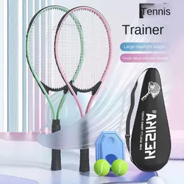 Eğitmen Başlangıç ​​Erkek ve Kadın Yetişkin Çocuklar Çizgi Ribaund Tenis Raket Singles Suit 240108