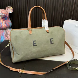 Tasarımcı tuval CE baskı büyük duffel çanta lüks marka erkek ve kadınlar mektuplar baskılı bagaj crossbody shap çanta bayan açık havaalanı seyahat tote çantaları 50cm