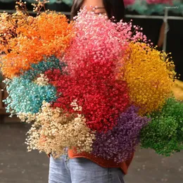 Fiori decorativi Fiori secchi per l'alito del bambino Decorazione di nozze Gypsophila Paniculata Bouquet da sposa Pografia Puntelli Decorazioni per la tavola Artificiali