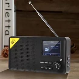 Radio Portable Bluetooth FM Radio DAB/DAB+ Odbiornik stereo muzyczny odtwarzacz 2.4 "Wyświetlacz LCD Auux Play Play Multiganję