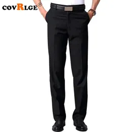 Pantaloni Covrlge Pantaloni da uomo Nuovi pantaloni da lavoro maschili Solid Black Clothes Primavera Estate Comodi pantaloni lunghi dritti MKZ004