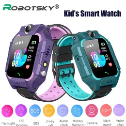 Orologi Q19 Orologio intelligente per bambini inserito SIM Card Orologio di posizionamento BLS per bambini SOS Smartwatch con doppia fotocamera per regalo per ragazze dei ragazzi