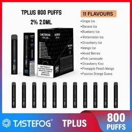 Niska cena tastyfog Vape 800 Puff Tplus DisposBale Pod os oem hurtowy papieros elektroniczny TPD w sprzedaży