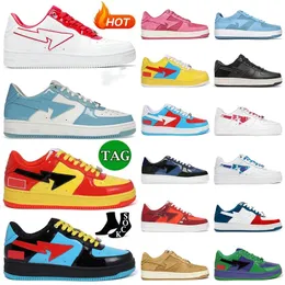 BAPESTALOW SK8DUNK patent leather countercolor ape Man head vibe trend street leather low-top casual sneakers